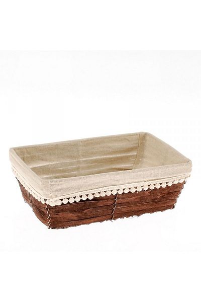 Ün-Ev Rectangular Wicker Bread Basket 6782