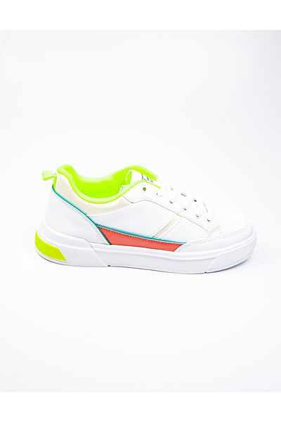Jump 27792 Pantofi de damă alb-verde neon