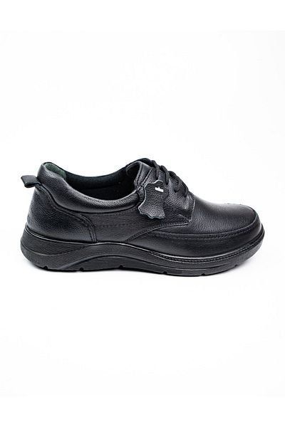 Polaris 106149   Black Leather Men's Casual Shoes