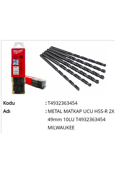 Milwaukee Metal Matkap Ucu Hss-r 2x 49mm 10lu T4932363454