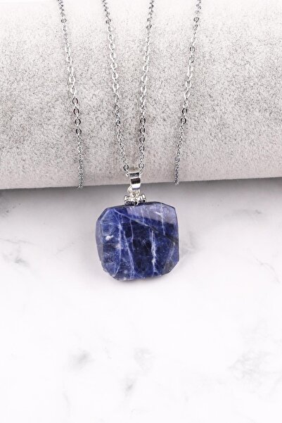 Alibaba Doğaltaş Sodalite Natural Stone Necklace