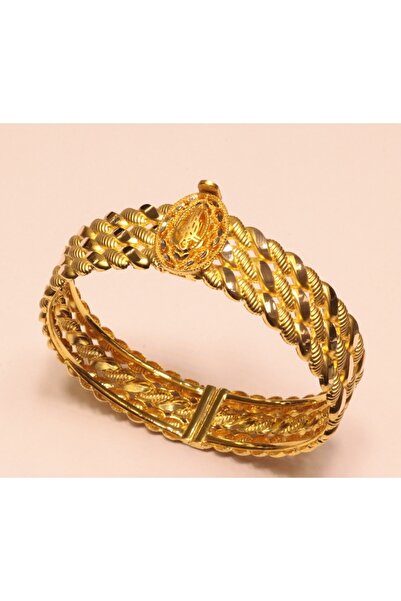 Hakan Güler Kuyumculuk Altın Ikili Burma Tuğralı Kelepçe Bilezik