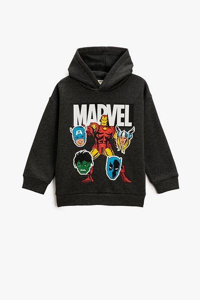 Koton Φούτερ Boy's Marvel Printed Licensed Hooded 3wkb10531tk