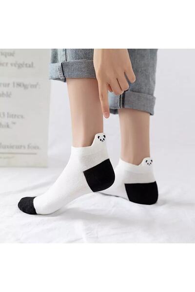 İkonik Socks Набір шкарпеток з вишивкою «Панда» (5 пар)