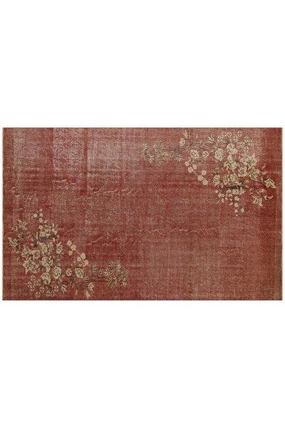 Sempati halı Gerçek El Dokuma Eskıtme Vıntage Halı 165 X 275 Cm 9626