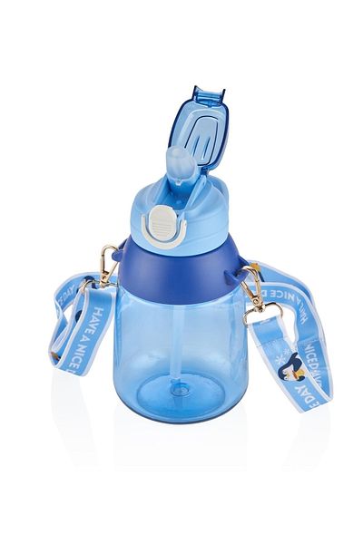 Vagonlife 800ml Tritan Water Bottle with Hanging Straw and Animal Sticker Gift