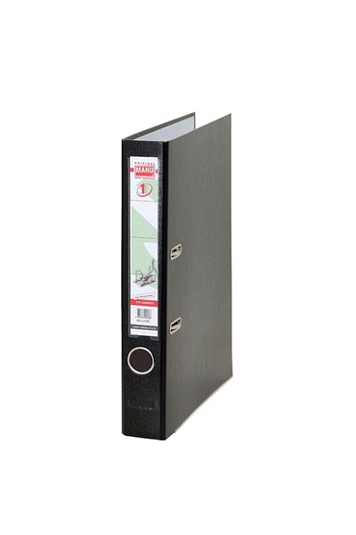 MANU Black Narrow Plastic Office Folder - 2035 Model