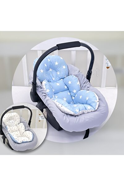 ebabynest Bigstar Serisi Gri Mavi Puset Alt Minder