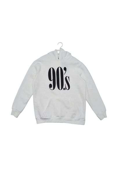 soi fashion Hanorac cu glugă cu trei fire ridicate din anii 90