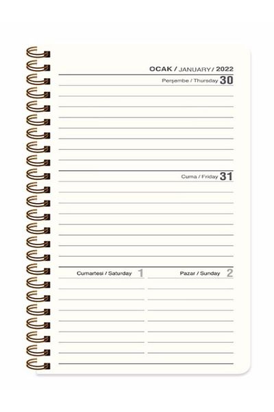 KESKİN COLOR 2023 8x16 Weekly Pocket Agenda Weekly Spiral Daisy