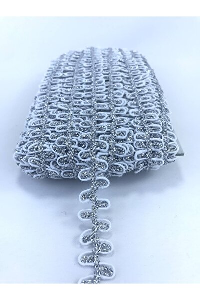 Bontex 5 metri alb argintiu dublu rând în zig-zag Water Stone pentru ornament...