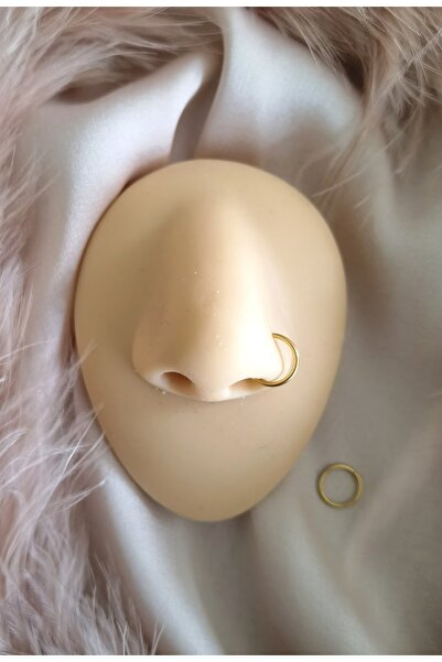 Bylin Cerrahi Çelik Halka Hızma /piercing -kalınlığı 1mm-çap 8mm-1 Adet