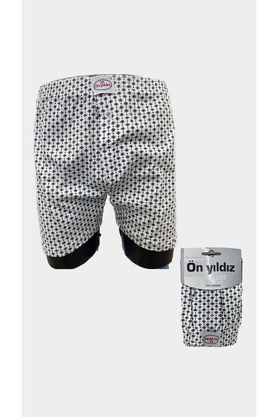 ön yıldız 3-Piece 100% Cotton Printed Mixed Pattern Men's Boxers