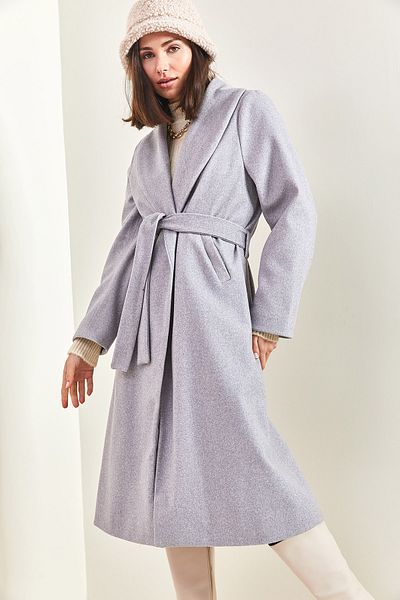 Bianco Lucci Women's Belted Cashew Coat 2173