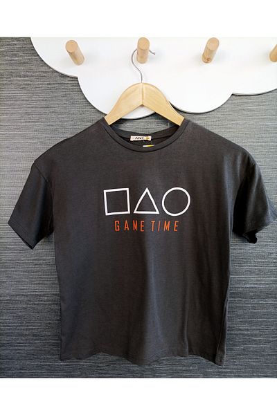 Joly Boys' T-shirt Game Time Printed Oversize 7 8 Years 8 9 Years 9 10 Years 11 12 Years