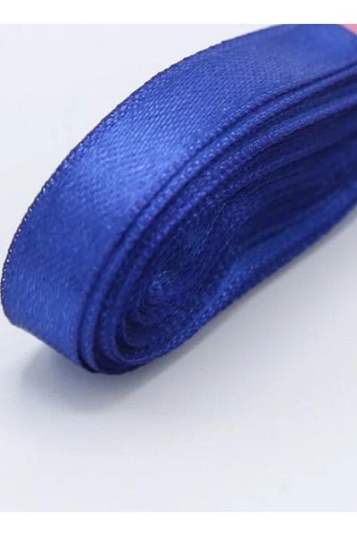 ELGALA Ribbon Satin Ribbon 1 Cm Sax Blue Color 10 Meters Ribbon