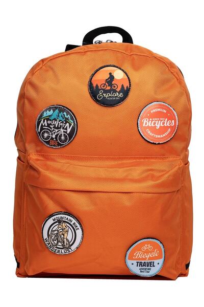 PERLOTUS Replaceable Bicycle Themed Unisex Patch Daily Sports Backpack