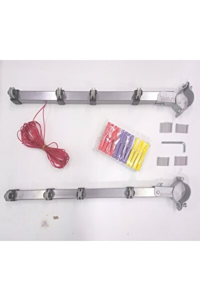 abnturk Yuvarlak Küpeşte Demirine Monte Balkon Tipi 8 Gezer Makaralı Kurutma ...