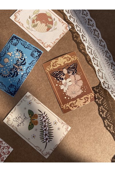 Hume Craft Çalıkuşu Vintage Sticker Set Is Suitable for Agenda Planner Bullet Journal