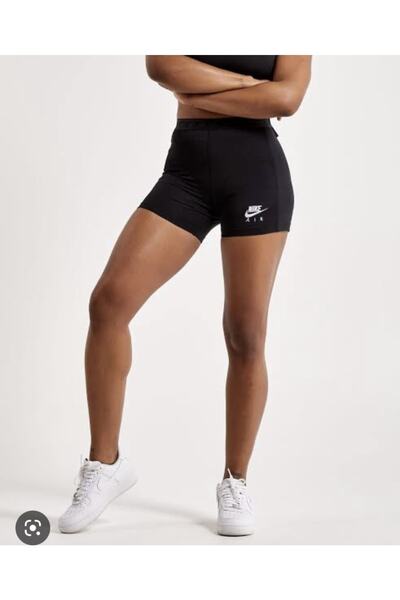 Nike Women's Sportswear Air Ribbed Shorts Kadın Siyah Şort - Dm6468-010
