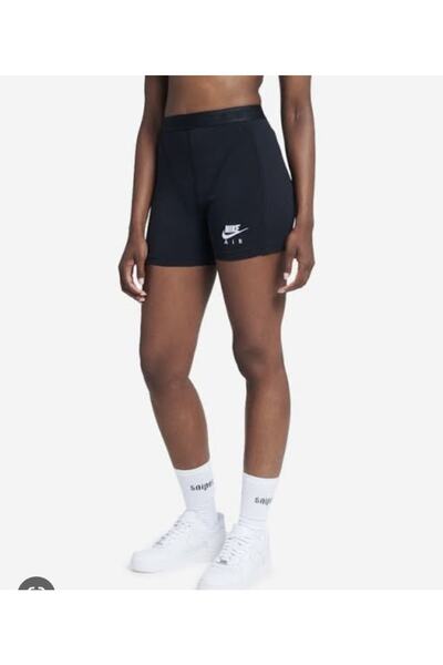 Nike Women's Sportswear Air Ribbed Shorts Kadın Siyah Şort - Dm6468-010