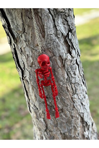 etikettakimi Κόκκινο Διακοσμητικό Καθρέφτη Σκελετού