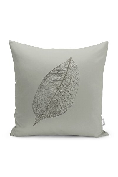 Realhomes Подушка з цифровим принтом у вигляді листя з мотивом старіння на тл...
