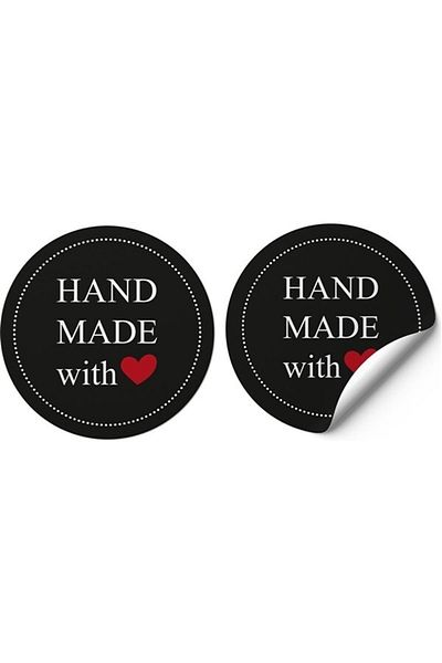 anka design Coated Sticker (4x4cm) 48 Pieces Hand Made With Love