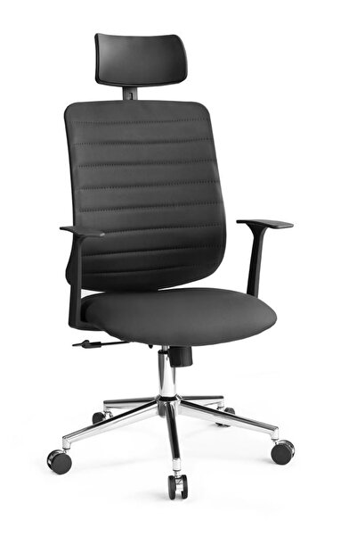 Hakan Büro Krizma Deri Müdür Sandalyesi Ofis Sandalyesi Yönetici Koltuğu