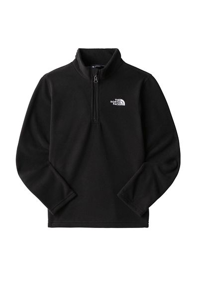 THE NORTH FACE Teen Glacier 1/4 Zip Kids Polar Black