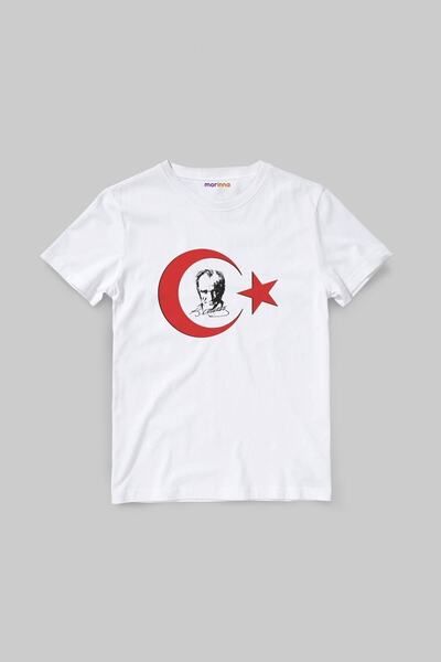 Morinna İm 29 octombrie Tricou unisex pentru copii cu imprimeu Ataturk Mr-02