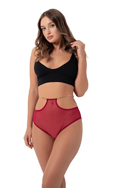 Özlem & Donex Women's High Waist Chain Detailed Panties 7026
