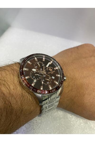 Santa Barbara Polo & Racquet Club Santa Barbara Polo Erkek Kol Saati 44 Mm 5 Atm Kahverengi Kadran