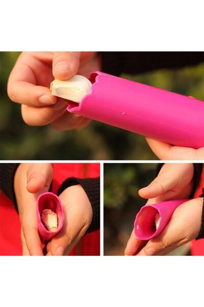 ElvanGrup مقشرة الثوم العملية غير رائحة اليد سيليكون مقشرة الثوم