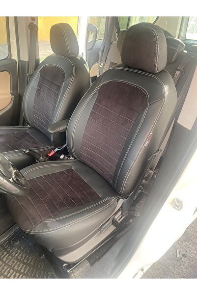 AKINCI فيات دوبلو 2012 2022 متوافق مع الجلوس الخلفي الخلفي 2 1 أسود