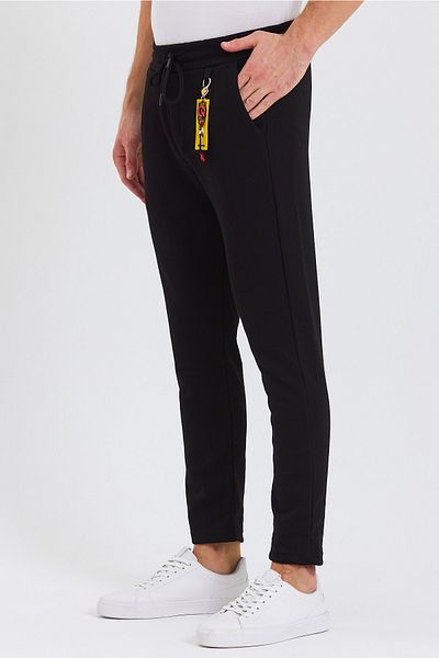 Floral Sport Black Honeycomb Jogger Trousers with Rigging Accessory - (EASY TO REMOVE AND ASSEMBLE UPON REQUEST)