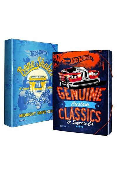 Gıpta Elastic Box Folder 25x35cm Hotwheels 5416