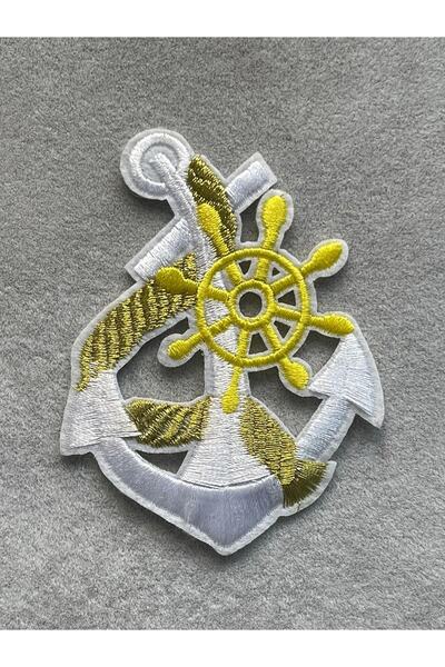 Gönülden Tasarım 8x6 Cm Aplicație de plasture de fier pentru ancorare - Crest...