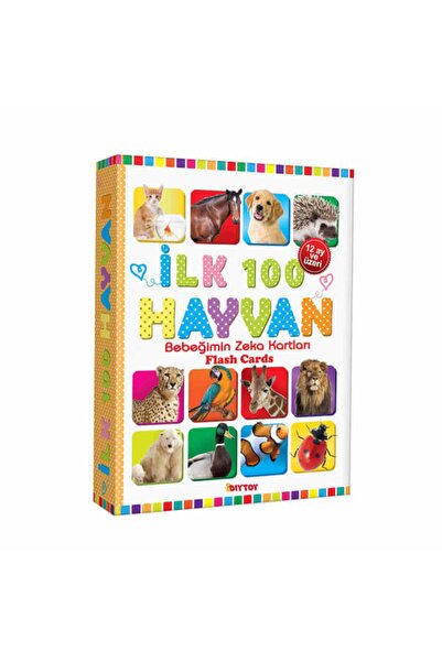 Diytoy بطاقات ذكاء طفلي: أول 100 حيوان