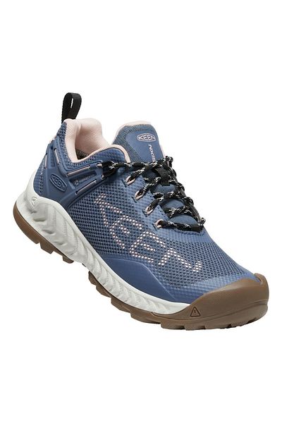 Keen Nxis Evo Wp W-vintage Indigo/peachy - Pantofi sport casual pentru femei impermeabili - Albastru