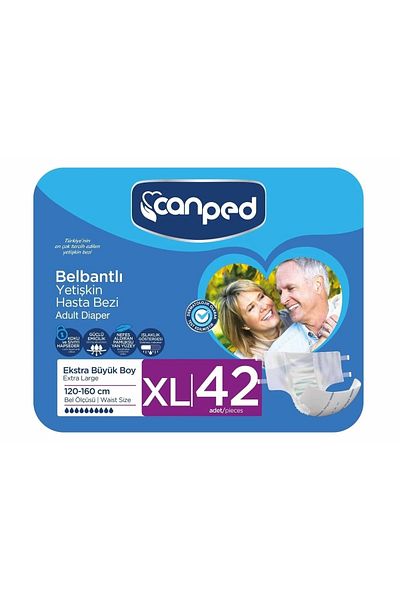 Canped Waistbanded Patient Diapers (xl) 42 Pieces (6 Packs of 7)