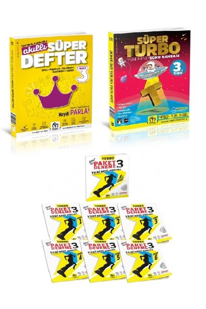 Model Yayınları 3.sınıf Akıllı Defter-turbo Soru Bankası- Paket Deneme Süper Set