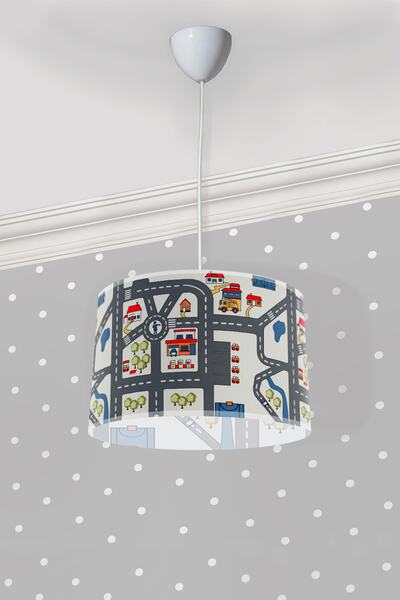 modalive Home Trafikli Çocuk Odası Sarkıt Avize