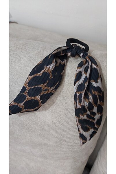 Sifon Leopar Desen Kuyruklu Lastik Toka