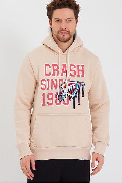 AMAZING CRASH Unisex φούτερ με κουκούλα καγκουρό με τσέπη