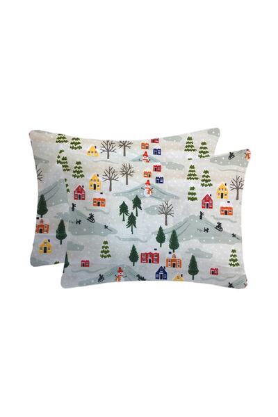 Lief Home Flanel ( Pazen ) Bebek Yastık Kılıfı | 35x45 ( 2 Adet )