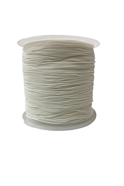 YAĞMUR BİJUTERİ Σχοινί αλεξίπτωτου πρώτης ποιότητας 10 μέτρων 0,8 mm Λευκό