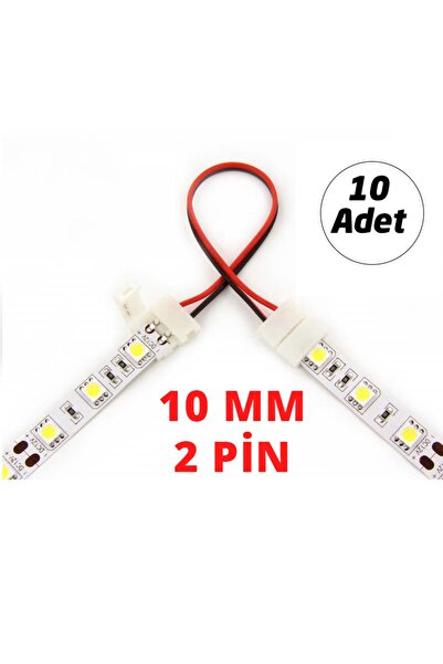 OEM 2 Pin Şerit Led Birleştirme - Ekleme Konnektör Soket Aparat Lehimsiz Ekleme 10 Adet