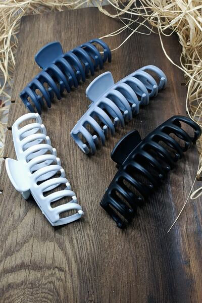 Tahtakaledeyim مجموعة إبزيم مزلاج منجل باللون الرمادي للسيدات