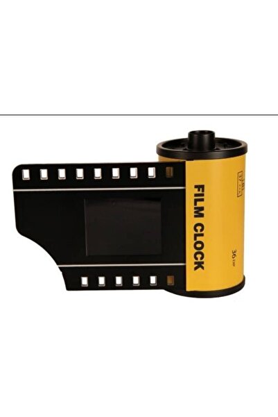 MKC Hediyelik Karışık Çark Saatler – Film Makarası Masa Saati 20×14 Cm Dekora...